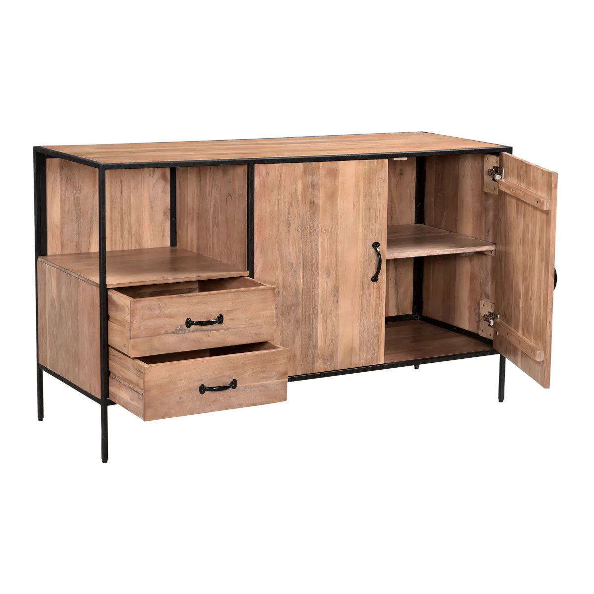 Acenwood Solid Wood Sideboard Storage Cabinet