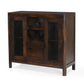 Browntique Solid Wood Modern Rustic Bar Cabinet