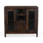 Browntique Solid Wood Modern Rustic Bar Cabinet