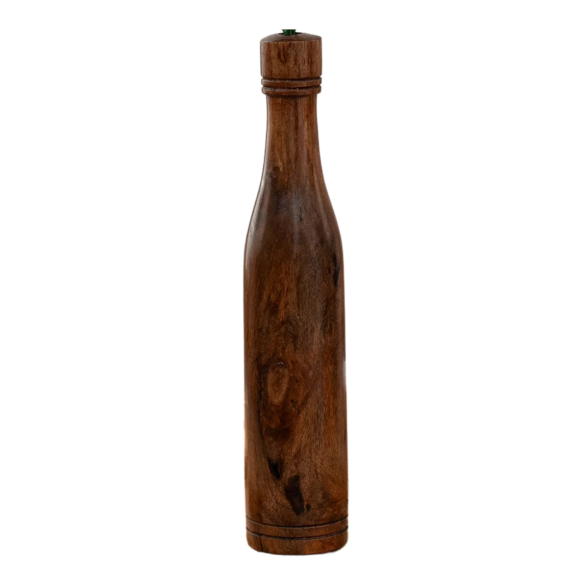 Florora Bottle-Shaped Tall Wooden Vase for Table.