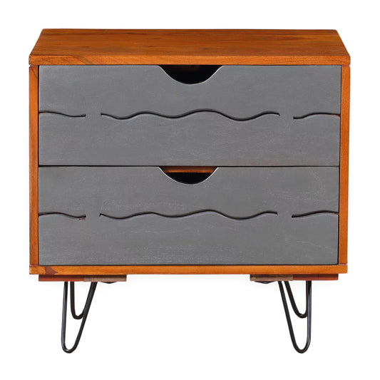 Grewer 2 Drawer Bedside Table