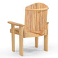 Pineslat Modern Solid Wood Patio Chair with Armrests