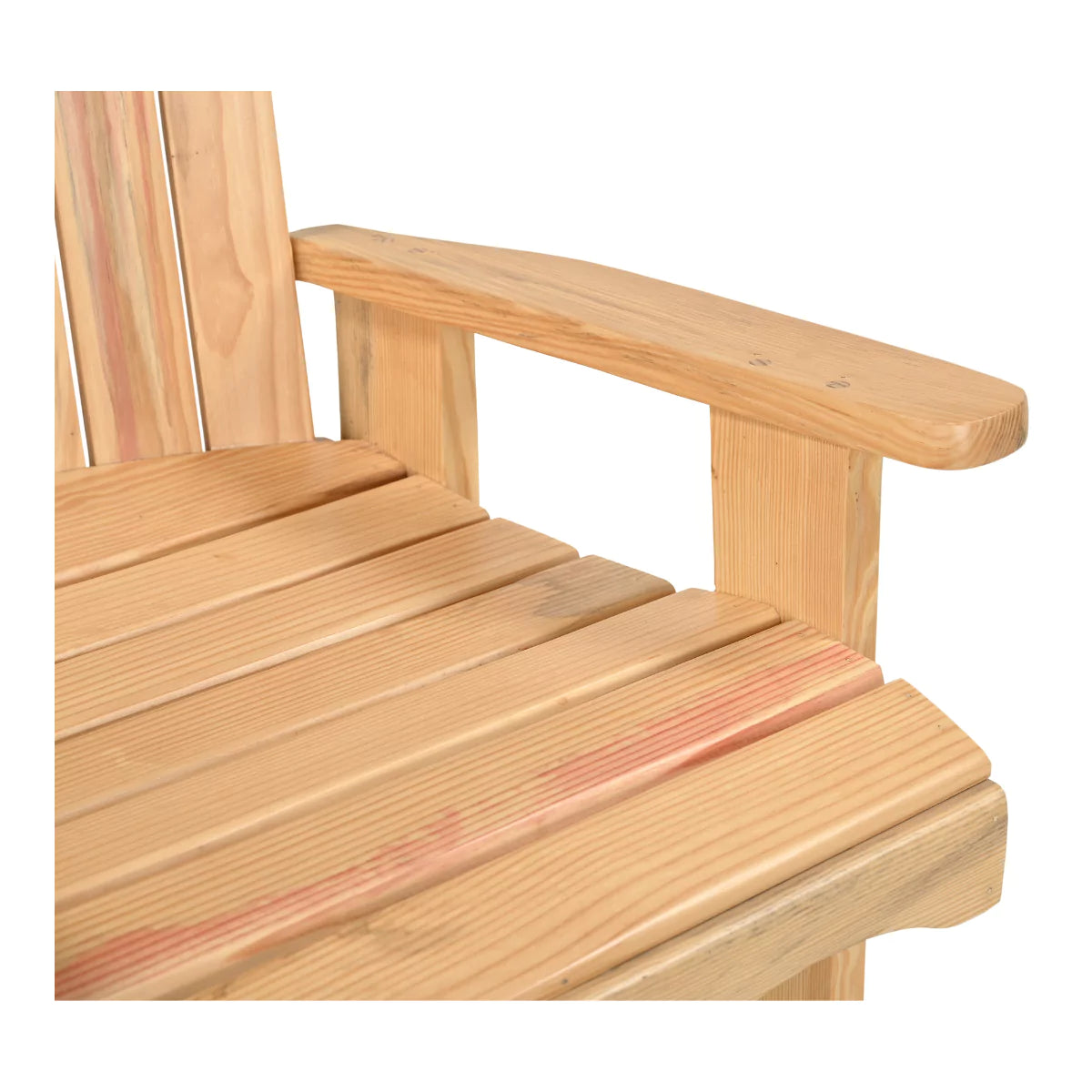 Pineslat Modern Solid Wood Patio Chair with Armrests