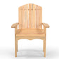 Pineslat Modern Solid Wood Patio Chair with Armrests