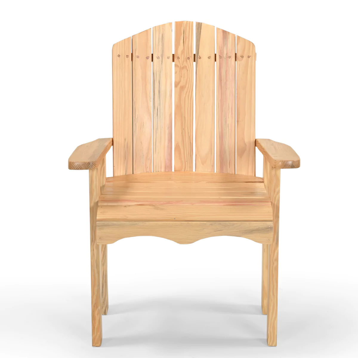 Pineslat Modern Solid Wood Patio Chair with Armrests