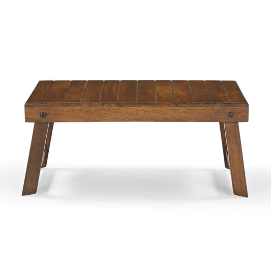 Slatford Solid Wood Rustic Rectangle Breakfast Table