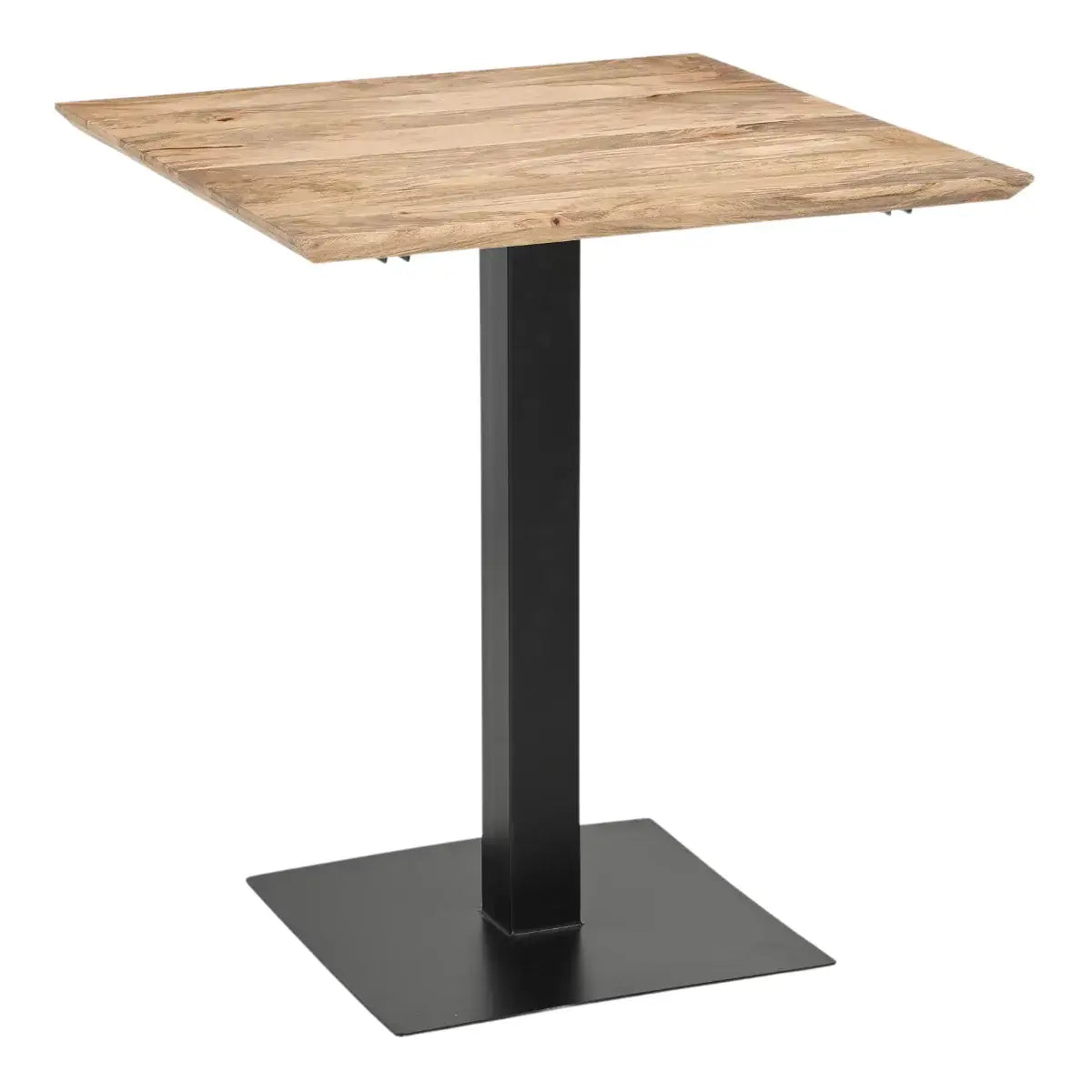 Solvix Distressed Mango Wood Square Cafe, Bistro, Restaurant & Bar Table for 4.