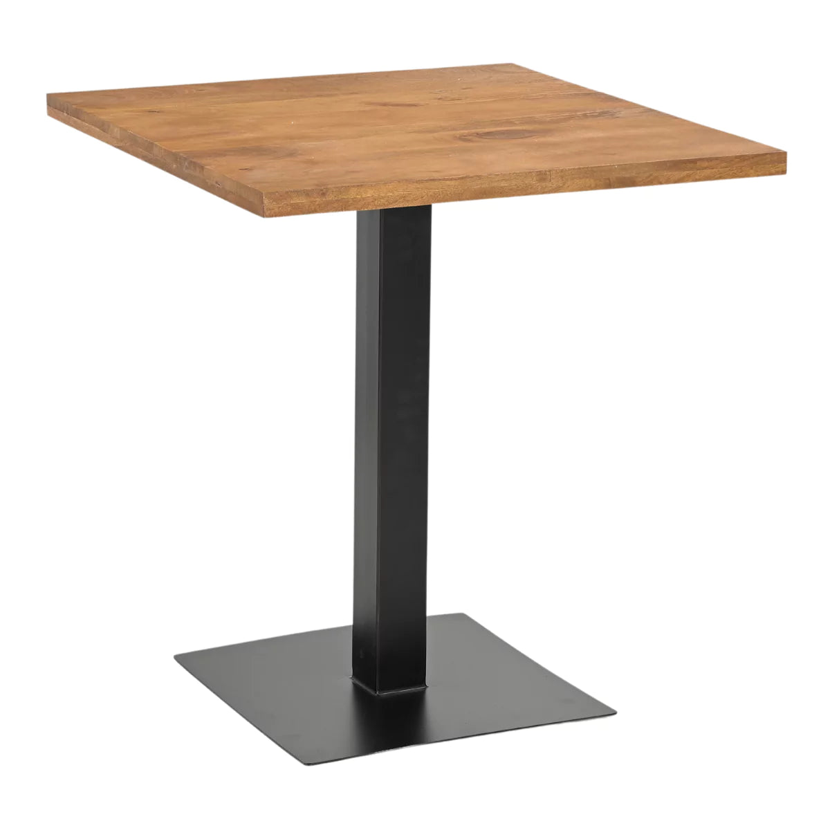 Solvix Honey Mango Wood Square Cafe, Bistro, Restaurant & Bar Table for 4.