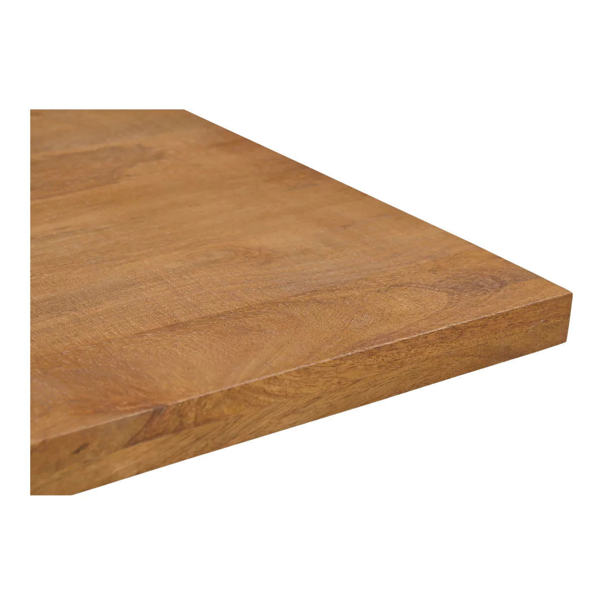 Solvix Light Brown Mango Wood Square Cafe, Bistro, Restaurant & Bar Table for 4.