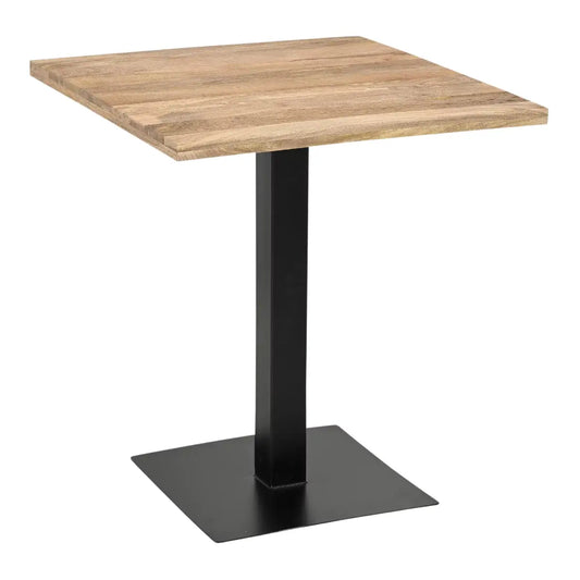 Solvix Mocha Mango Wood Square Cafe, Bistro, Restaurant & Bar Table for 4.