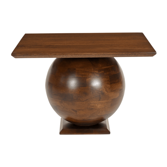 Squaphere Solid Wood Modern Geometric Center Table