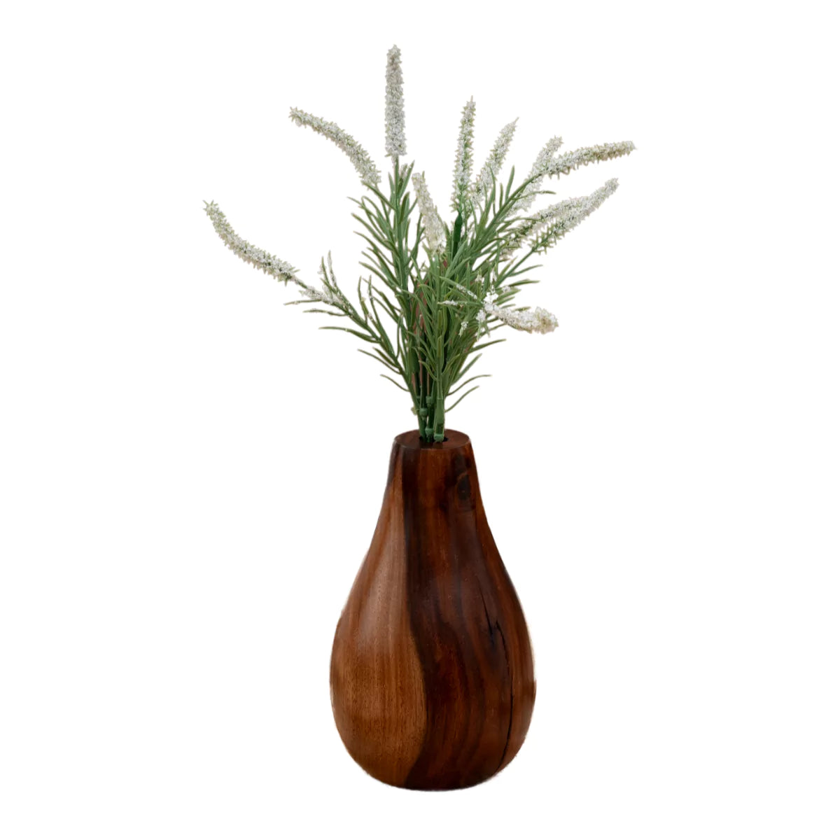 TimberBud Handcrafted Modern Wooden Vase for Table.