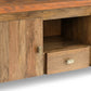 Twonique Solid Wood Rustic TV Unit With Storage