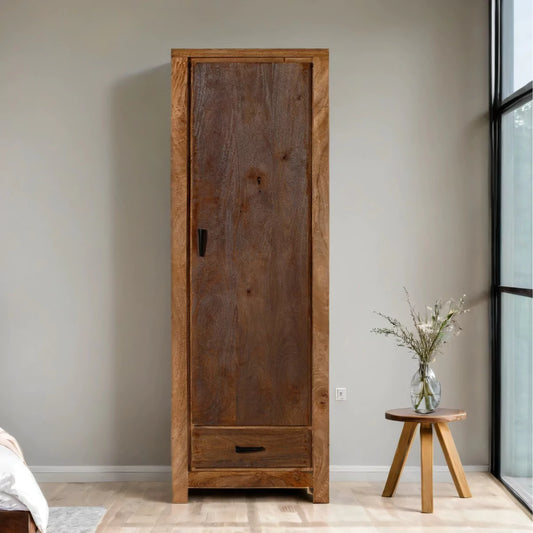 Zyvaan Single Door Wardrobe